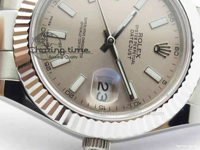 0106 DateJust II 41mm SS BP Maker Best Edition Gray Dial On SS Bracelet SA Trendsetting 3736
